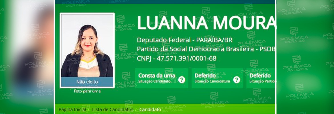 Imagem do WhatsApp de 2023 01 12 as 16.39.17 - Ex-candidata a deputada federal pelo PSDB na Paraíba processa o partido por terem usado nomes de mulheres para conseguir recursos