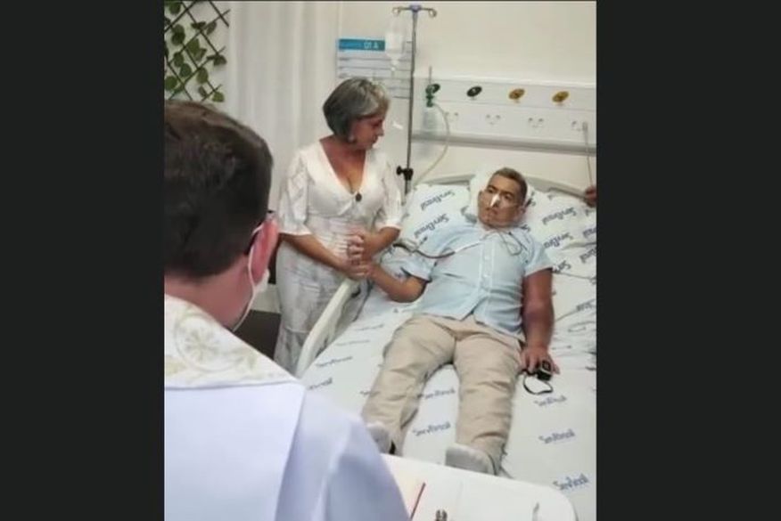 hospital do bem 1 - AMOR: Paciente com câncer realiza sonho de se casar com sua companheira poucas horas antes de morrer em Patos