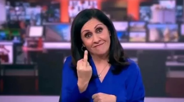 jornalista - Jornalista âncora da BBC abre telejornal com gesto obsceno; veja vídeo