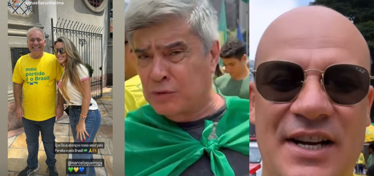 BeFunky collage 1 1 - Ato bolsonarista em SP: políticos da Paraíba marcam presença na paulista; veja vídeo 