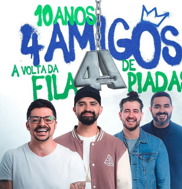 pogru - FILA DE PIADAS: grupo Os 4 Amigos se apresenta em João Pessoa no dia 17 de maio