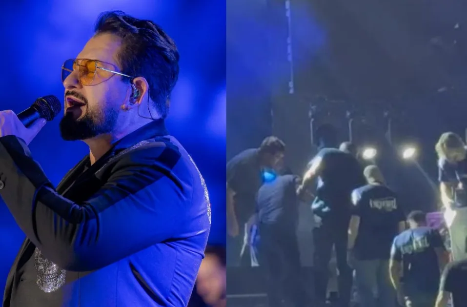 SUSTO: Marrone cai do palco em show e bate a cabeça - VEJA O VÍDEO DA QUEDA SUSTO: Marrone cai do palco em show e bate a cabeça - VEJA O VÍDEO DA QUEDA