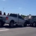 Engavetamento com seis veículos causa lentidão na BR-230, em João Pessoa