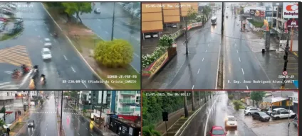 TRANSTORNOS: Fortes chuvas atingem a Capital e cidade está sob alerta de alagamentos e deslizamentos; Defesa Civil está de prontidão