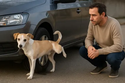 Como fazer seu cão parar de fazer xixi nas rodas do carro