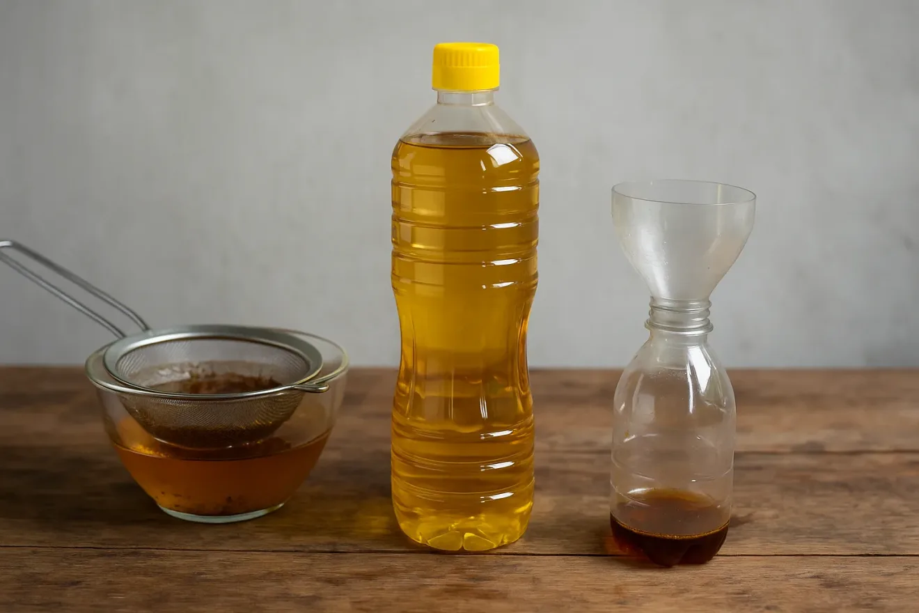 O que fazer com óleo de cozinha usado para não entupir o cano