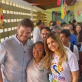 Durante o lançamento do Projeto “São João Acolhedor”, diretoria e alunos da APAE agradecem apoio de Juliana e Bruno: “Oportunidade ímpar”