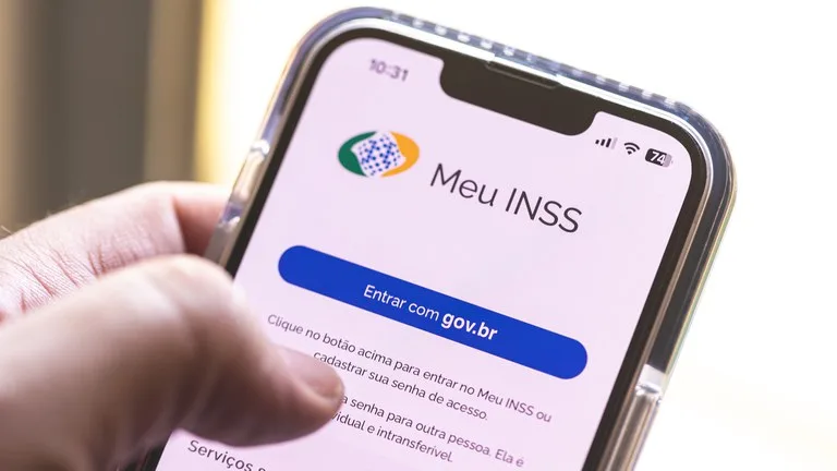 Tela do aplicativo Meu INSS. / Créditos: Agência Brasil. Tela do aplicativo Meu INSS. / Créditos: Agência Brasil.