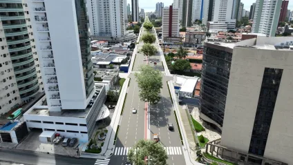 Mudança no visual: Ruy Carneiro passará por reforma com nova ciclofaixa e calçadas padronizadas