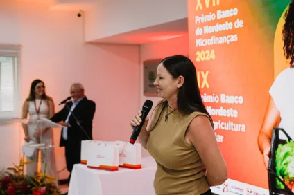 Cristiane da Silva foi reconhecida em 2024 pelo empreendedorismo feminino no Agroamigo
