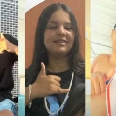 Mariana Aisha, Maria Eduarda Tavares Soares e Luiz Cláudio foram mortos a tiros em João Pessoa. (Foto: Reprodução)

