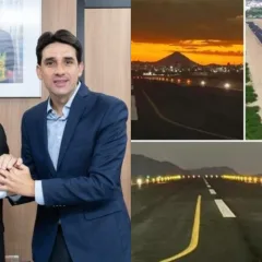 João Azevêdo e ministro Silvio Costa Filho inauguram nova pista e sistema de sinalização do Aeroporto de Patos