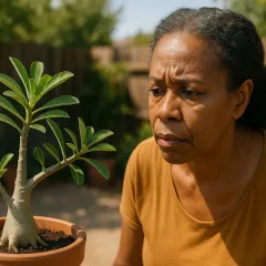 5 erros que impedem a floração da rosa-do-deserto mesmo com sol pleno