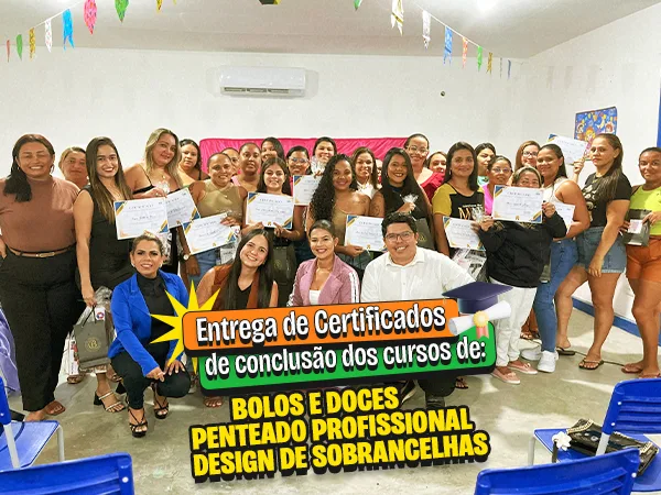 São José dos Ramos realiza entrega de certificados de cursos profissionalizantes