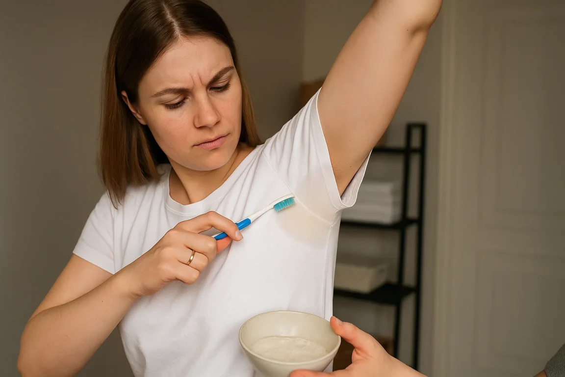 Manchas de desodorante como remover sem danificar a roupa Manchas de desodorante como remover sem danificar a roupa