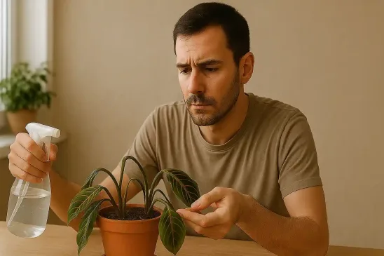 Maranta tricolor murchando Veja 3 ajustes que salvam a planta
