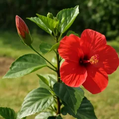 O hibisco exige outro tipo de adubo quando está prestes a abrir as flores
