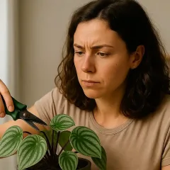 Peperômia melancia perde a cor se você errar no ponto da poda