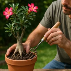 Substrato compactado faz a rosa-do-deserto parar de florir