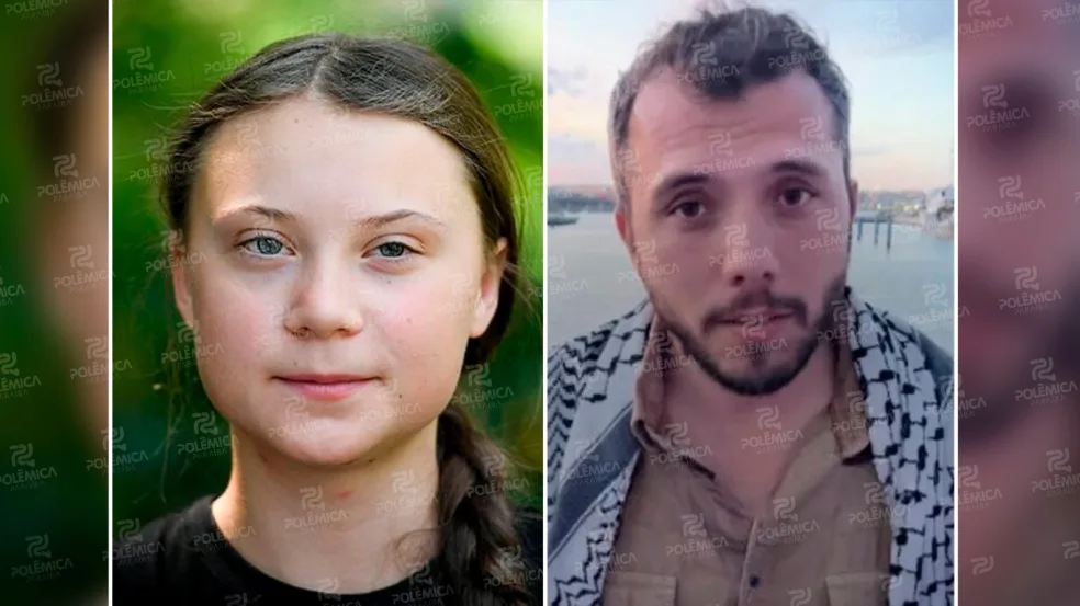 Ativistas da Flotilha da Liberdade são levados por militares israelenses; brasileiro e Greta Thunberg estão entre os detidos Ativistas da Flotilha da Liberdade são levados por militares israelenses; brasileiro e Greta Thunberg estão entre os detidos