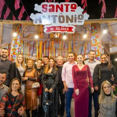 Nabor Wanderley e Olívia Motta prestigiam Festa de Santo Antônio em Solânea a convite do prefeito Jucian Jad