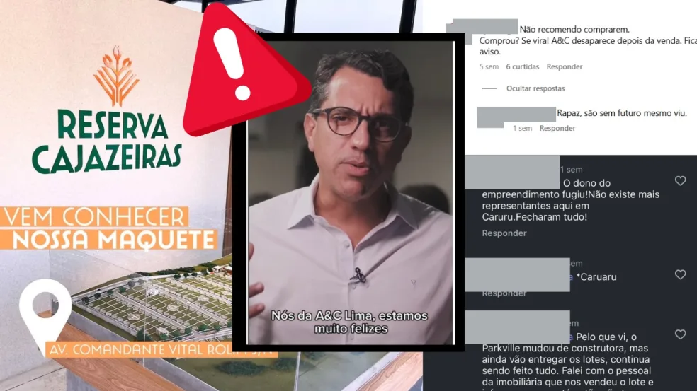 Empreendimento imobiliário é alvo de denúncias em Cajazeiras após suposto golpe e sumiço de empresário