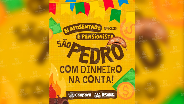 Pagamento de junho para aposentados e pensionistas de Caaporã será feito neste domingo (29)
