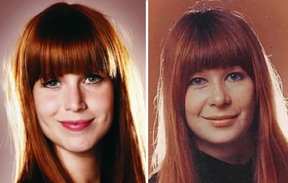 À esquerda, Mel Lisboa caracterizada como Rita Lee; à direita, a própria Rita Lee em sua juventude.