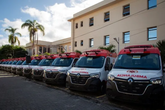 Paraíba recebe 11 novas ambulâncias do SAMU 192
