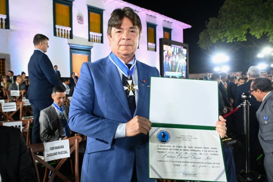 Presidente da FIEPB e da Associação Nordeste Forte, Cassiano Pereira recebe condecoração do Governo de Goiás