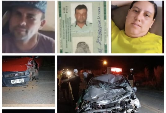 Dois acidentes graves deixam cinco mortos em menos de 24 horas na região de Cajazeiras