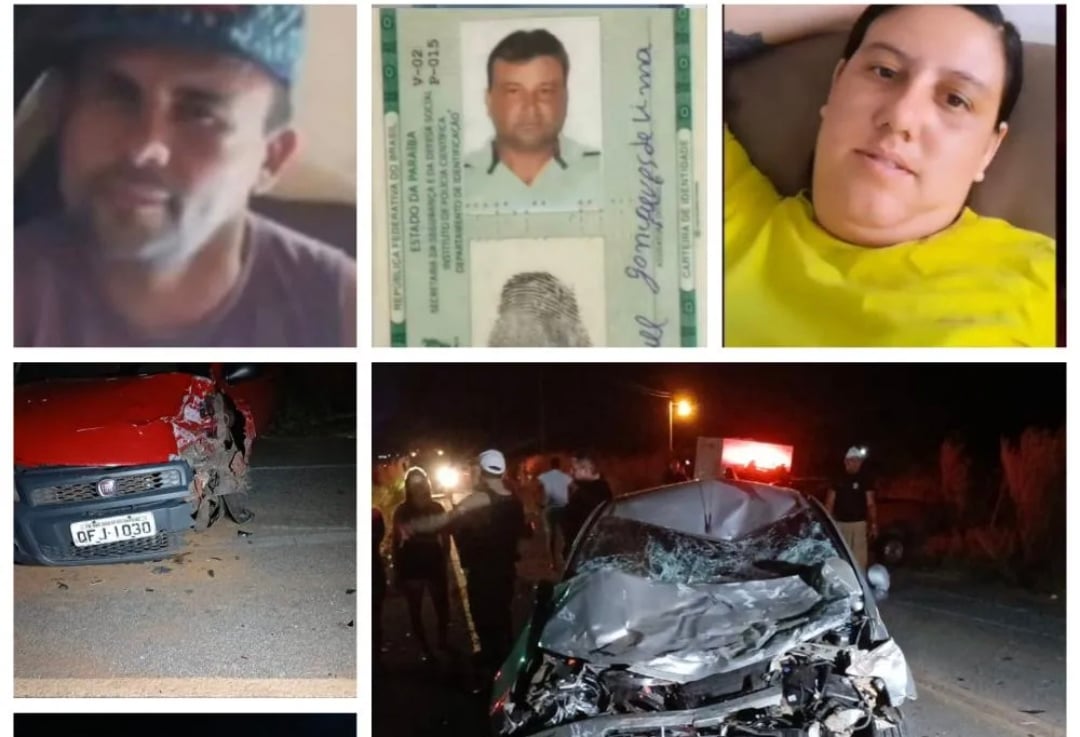 Dois acidentes graves deixam cinco mortos em menos de 24 horas na região de Cajazeiras