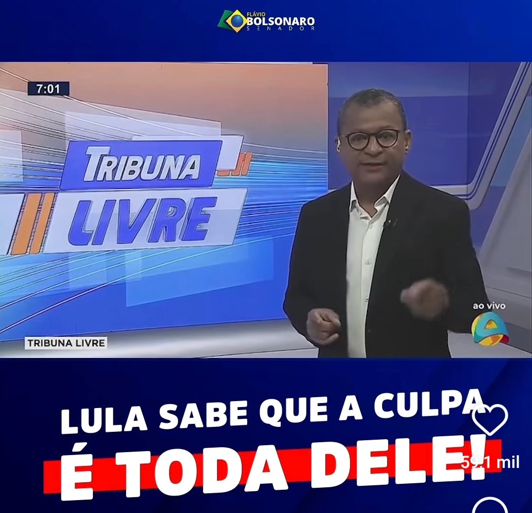 Flávio Bolsonaro reproduz postagem Da TV Arapuan, com Nilvan defendendo a taxação de Trump; veja