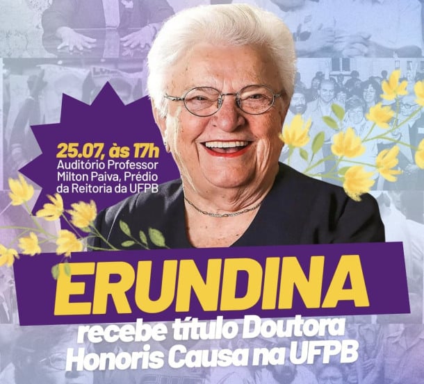Deputada Luiza Erundina estará na Paraíba para receber título de Doutora Honoris Causa pela UFPB
