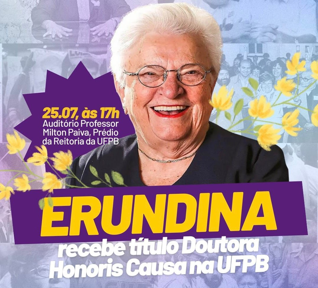 Deputada Luiza Erundina estará na Paraíba para receber título de Doutora Honoris Causa pela UFPB