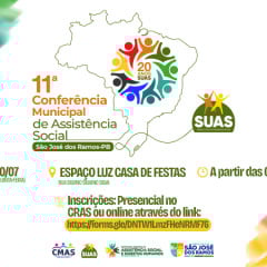 São José dos Ramos realiza 11ª Conferência Municipal de Assistência Social em julho