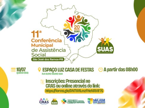 São José dos Ramos realiza 11ª Conferência Municipal de Assistência Social em julho
