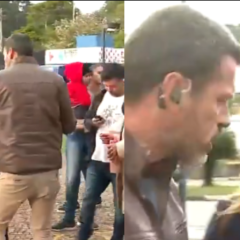 Jornalista da Record é empurrada ao vivo por repórter da Band; veja vídeo