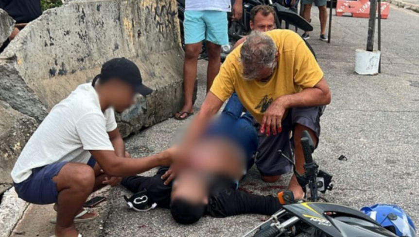 Motoboy é baleado após sofrer tentativa de assalto no Cabo Branco