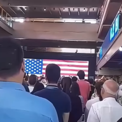 INUSITADO: Hino americano é executado durante inauguração de complexo em Minas Gerais - VEJA O VÍDEO