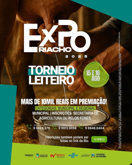 EXPORIACHO terá Torneio Leiteiro com mais de R$ 10 mil em premiações