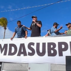 Vereador Guguinha participa de ato com motoboys e reforça apoio ao PL que garante direitos aos entregadores de aplicativo: “Categoria essencial”