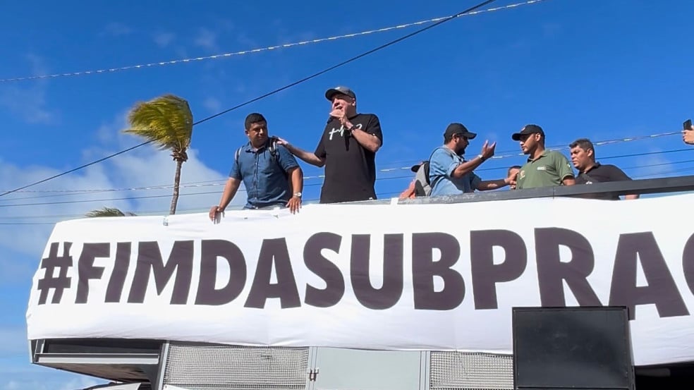 Vereador Guguinha participa de ato com motoboys e reforça apoio ao PL que garante direitos aos entregadores de aplicativo: “Categoria essencial”