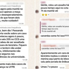 Insegurança na UFPB: estudantes relatam dois assaltos em um único dia no Campus I, em João Pessoa