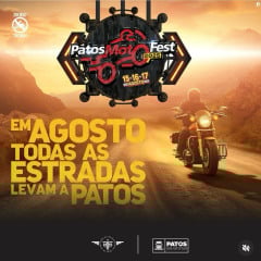 Patos Moto Fest 2025 será realizado em agosto e promete movimentar a economia local com apoio da Prefeitura