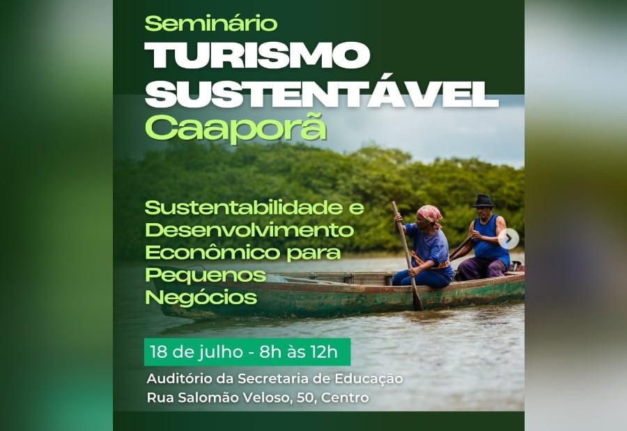 Caaporã sedia seminário sobre turismo sustentável voltado a pequenos negócios; saiba quando