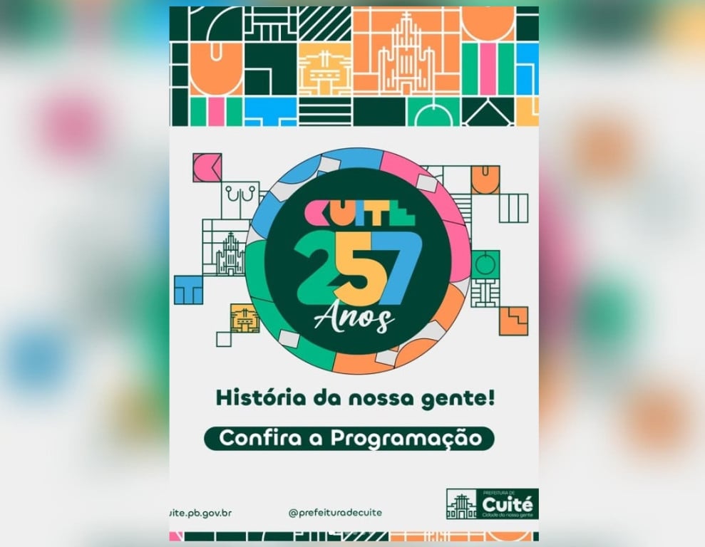 Cuité comemora 257 anos com programação de 16 a 20 de julho