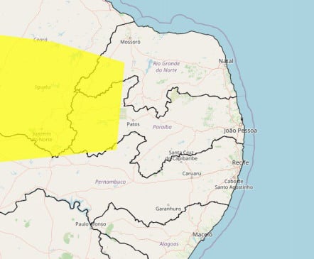 Inmet emite alerta de tempo seco e baixa umidade em cidades da Sertão da Paraíba