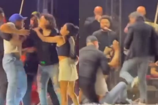 CONFUSÃO: Roberta Miranda dá chute em fã após invasão de palco em show - VEJA O VÍDEO
