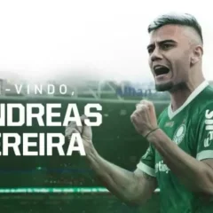 Palmeiras oficializa a contratação do meia Andreas Pereira: "Agora eu estou fechado com o maior do Brasil"
